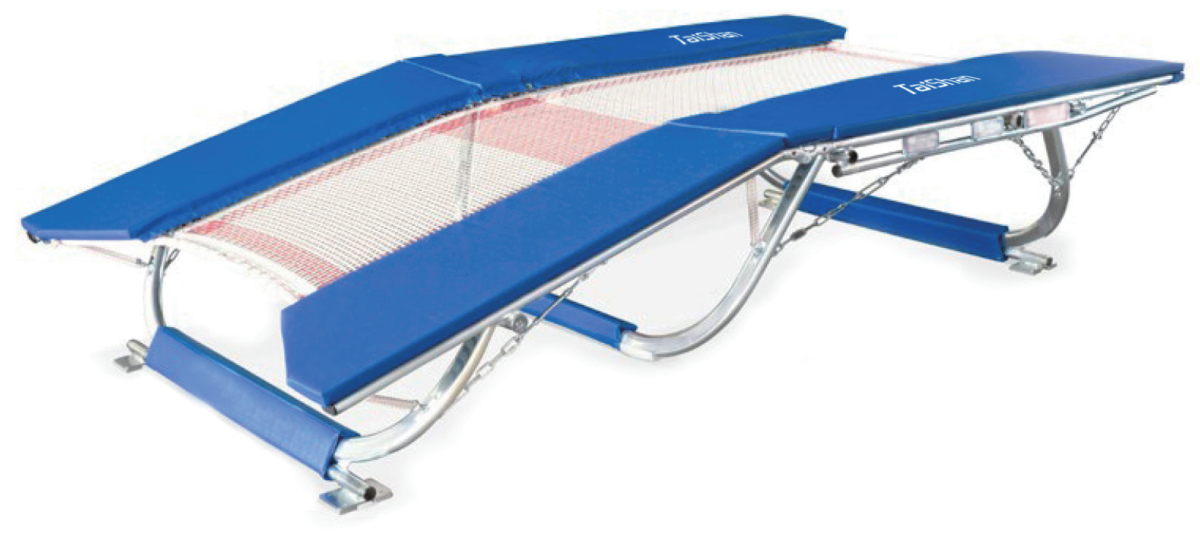 Double mini-trampoline sans tapis