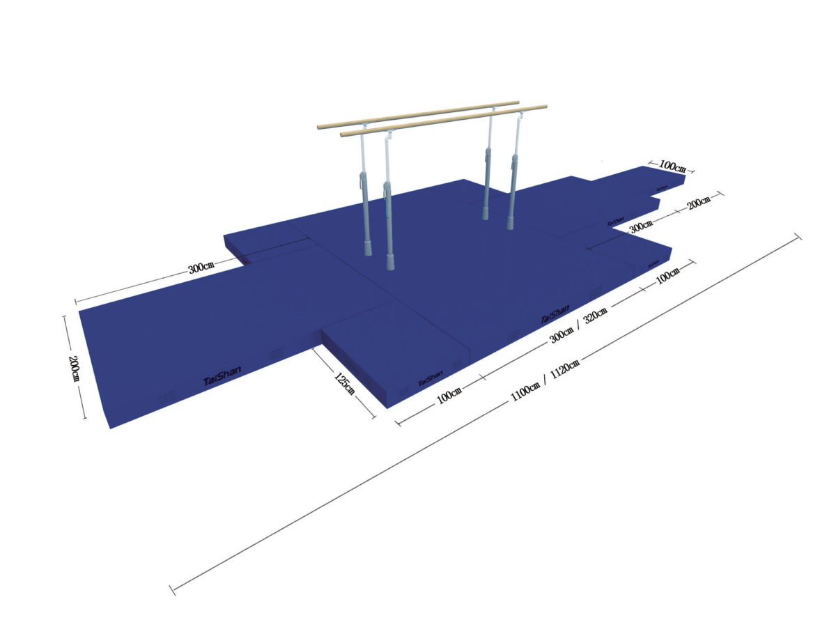 Ensemble de tapis de réception pour barres parallèles – entraînement