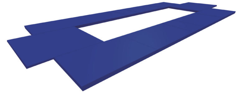 Ensemble de tapis au sol pour trampoline
