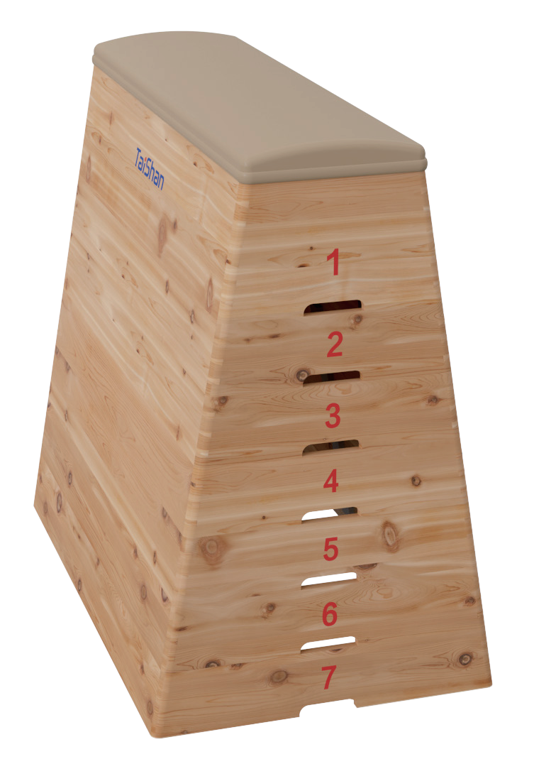 Plinth en bois à 7 éléments